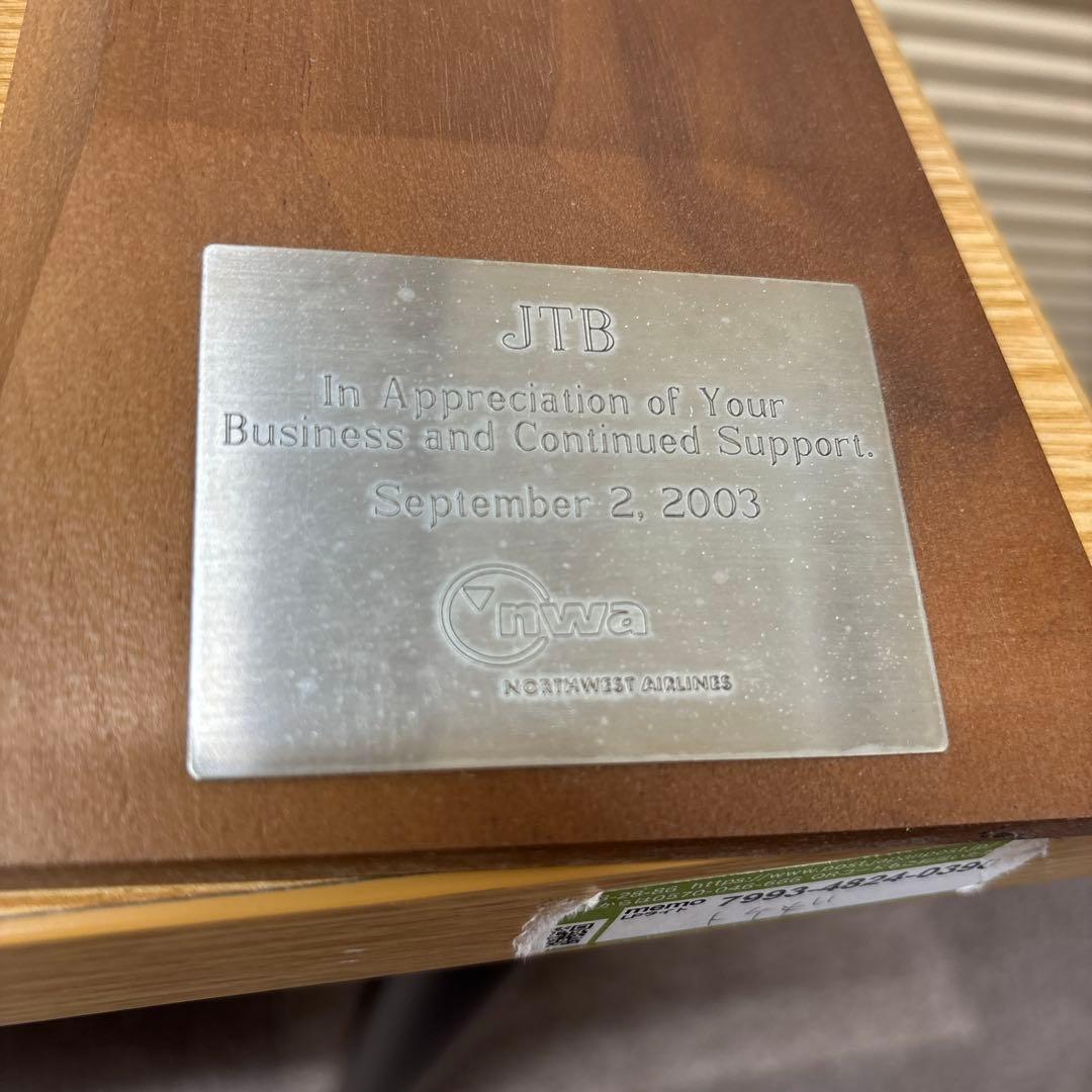 ボーイング747 1/100 模型 ノースウェスト スーパージャンボ 非売品