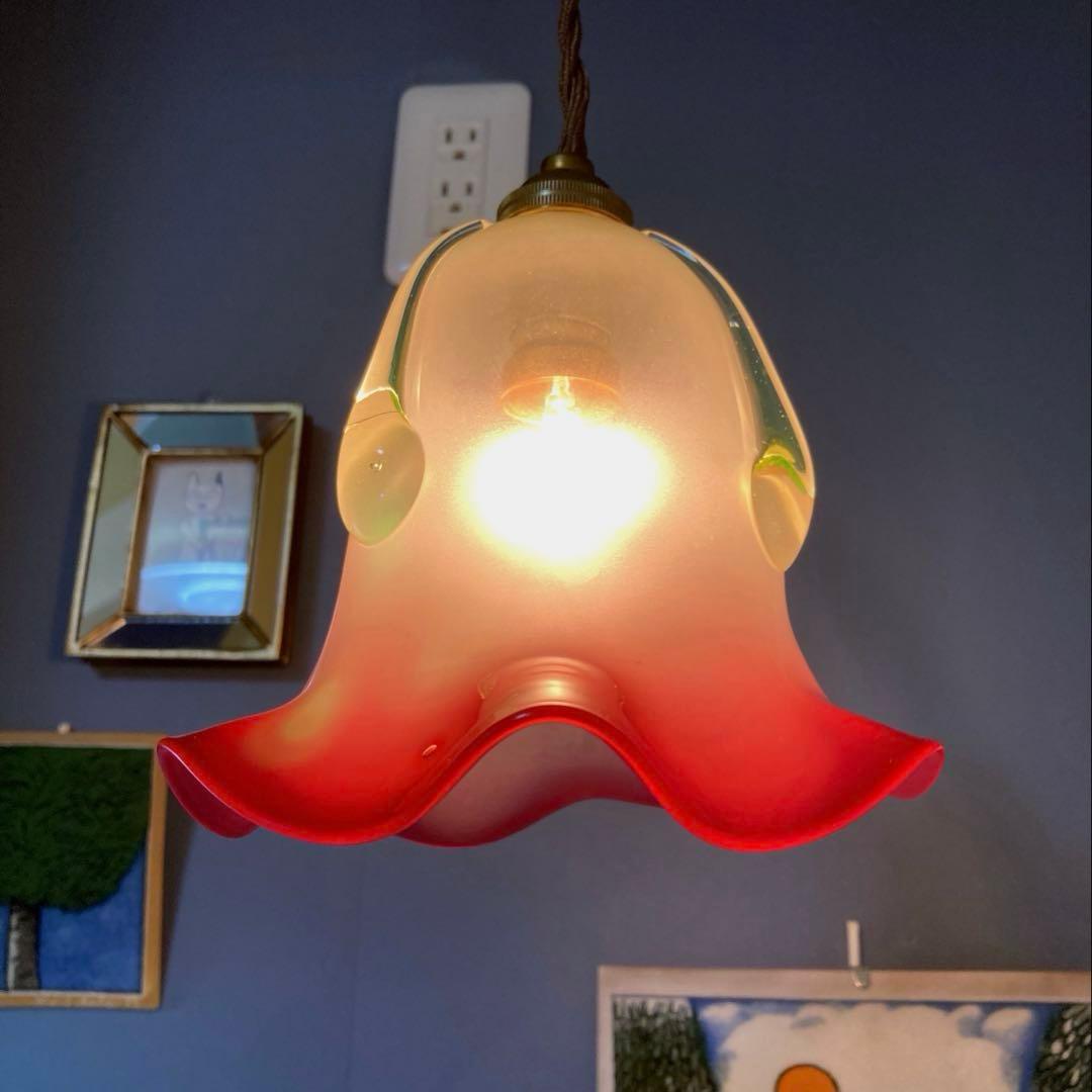 イギリス 1920年 ヴァセリン（ウラン） ランプシェード オパールセント