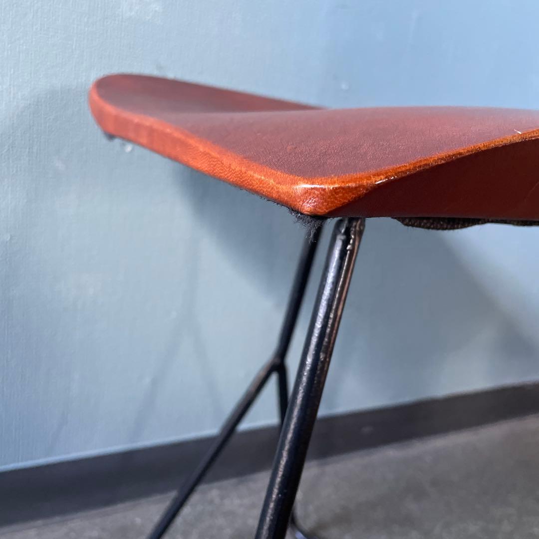 宮武製作所 MASARAスツール 1脚 鉄脚 本革