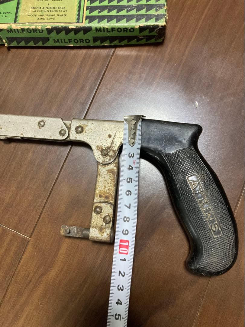 40sUSA製ATKINS社製弓のこぎりとMILFORD社の替え刃のセット - メルカリ