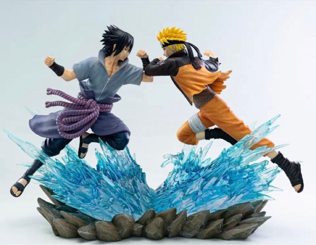 ナルト NARUTO フィギュア ガレージキット ナルト　サスケ ナルト うちはサスケ ガレージキット 塗装済み完成品 フィギュア 1/6