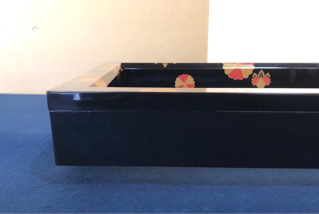 《レ》輪島塗 高台寺蒔絵 炉縁 蒔絵師 松村建 塗師 量平 共箱251111う6