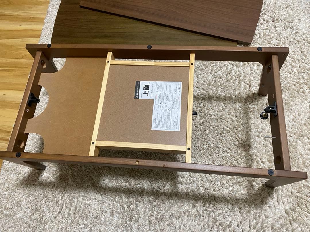 ニトリ 木製こたつテーブル 105cm長方形 ブラウン 毛布付き - メルカリ