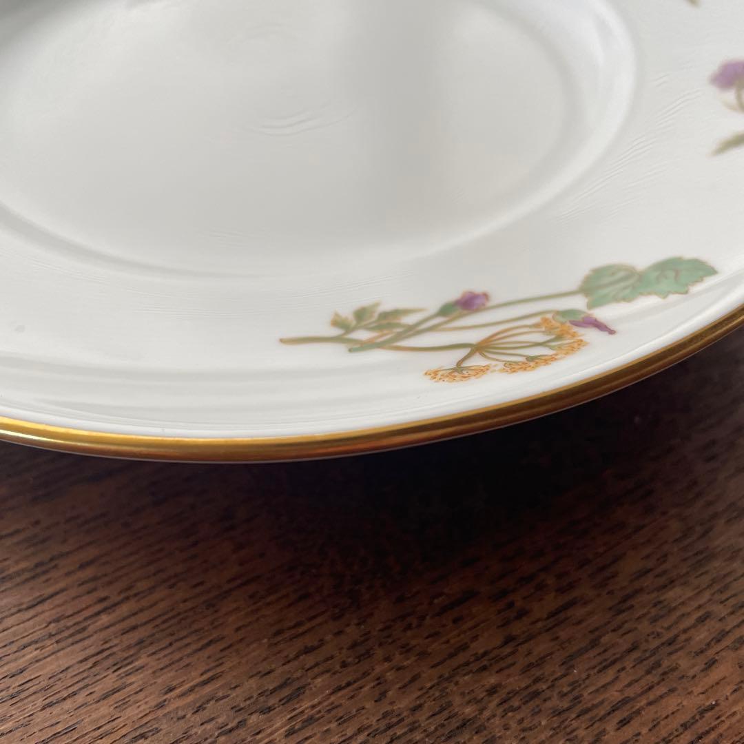 マイセン フローラ ヴェレンシュピールプレート19cm 2客ケーキ皿