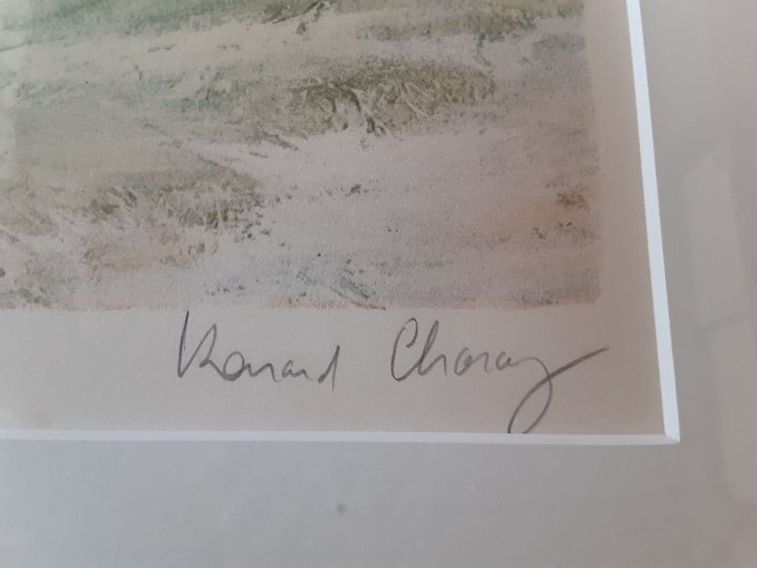 リトグラフ シ ャロワ 内気な女性