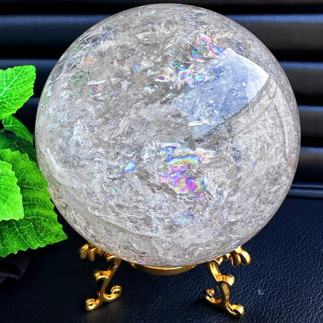 爆レア❗️アゼツライト☆レインボー☆ヒマラヤ水晶 丸玉☆虹☆パワー