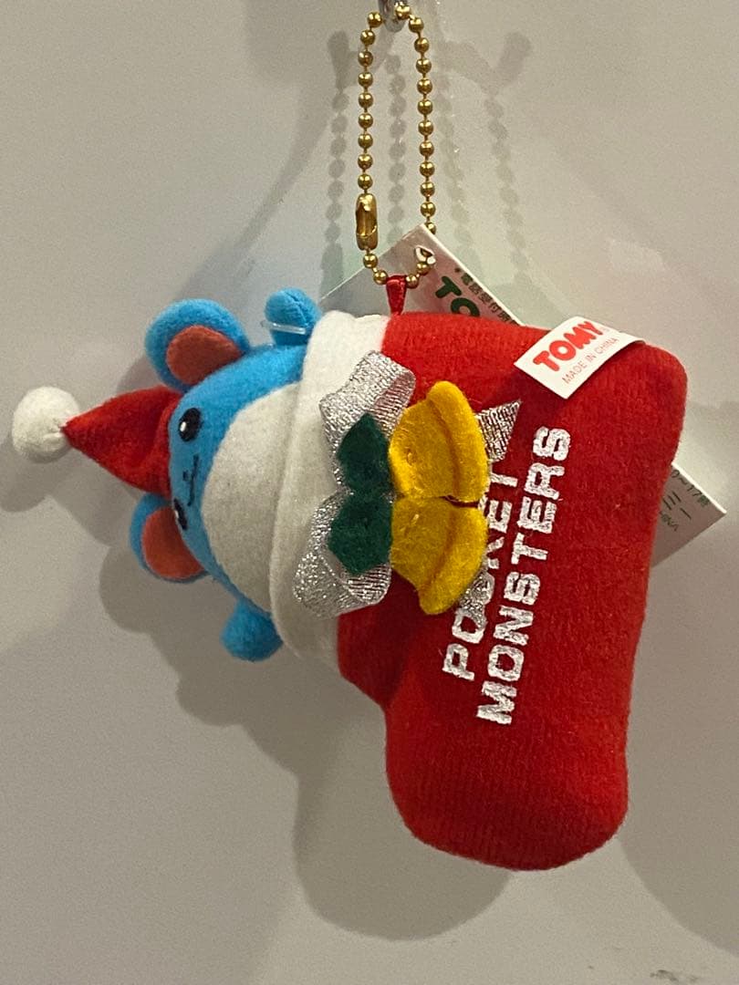 絶版当時物ポケモンオーナメントぬいぐるみ☆マリル/靴下タグ付•新品未