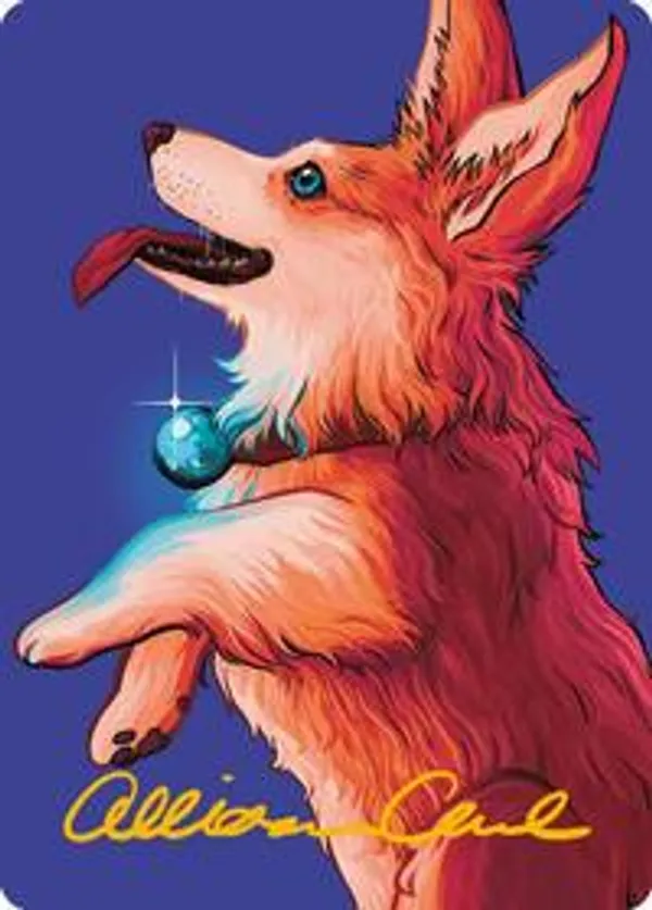 Phelia, Exuberant Shepherd Art Card (Gold-Stamped Signature) • Art