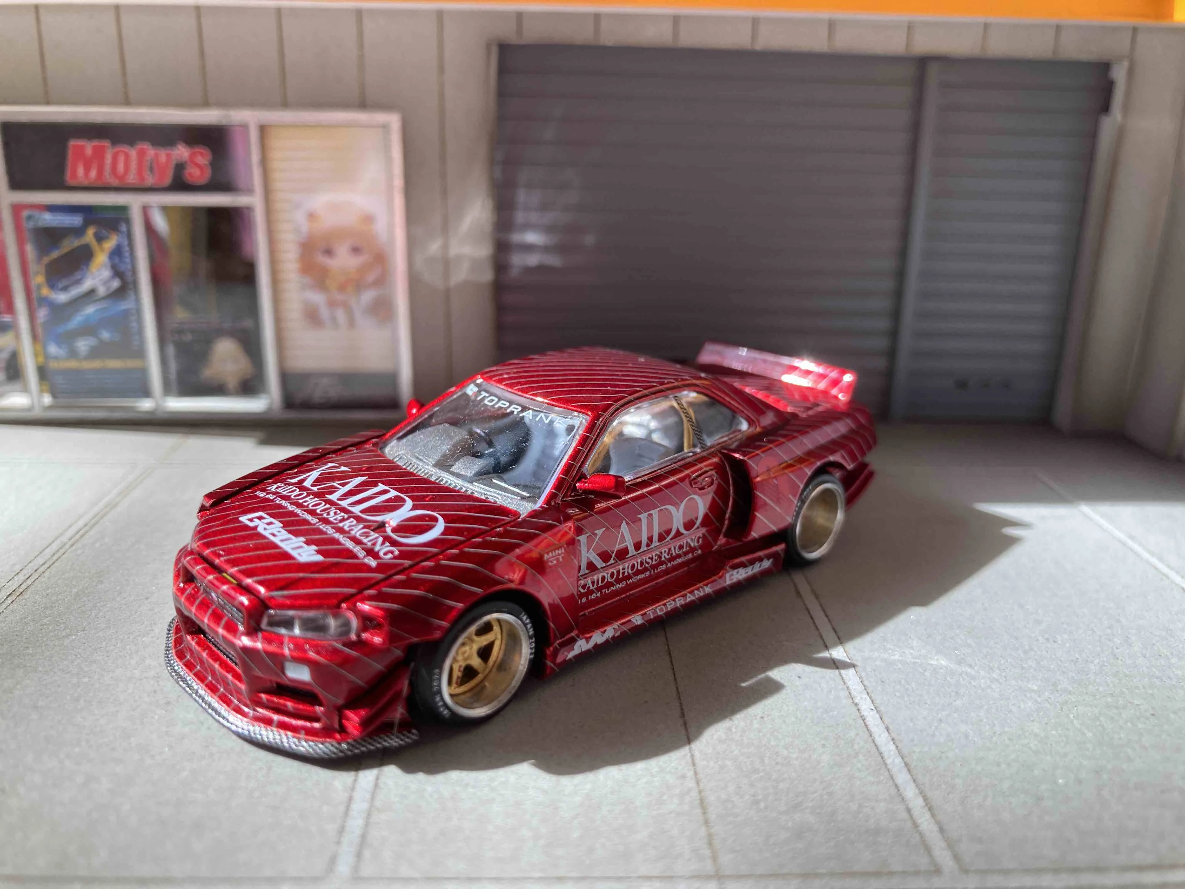 Nissan Skyline GT-R (R34) Kaido Works Red 2023 Shizuoka Hobby Show
