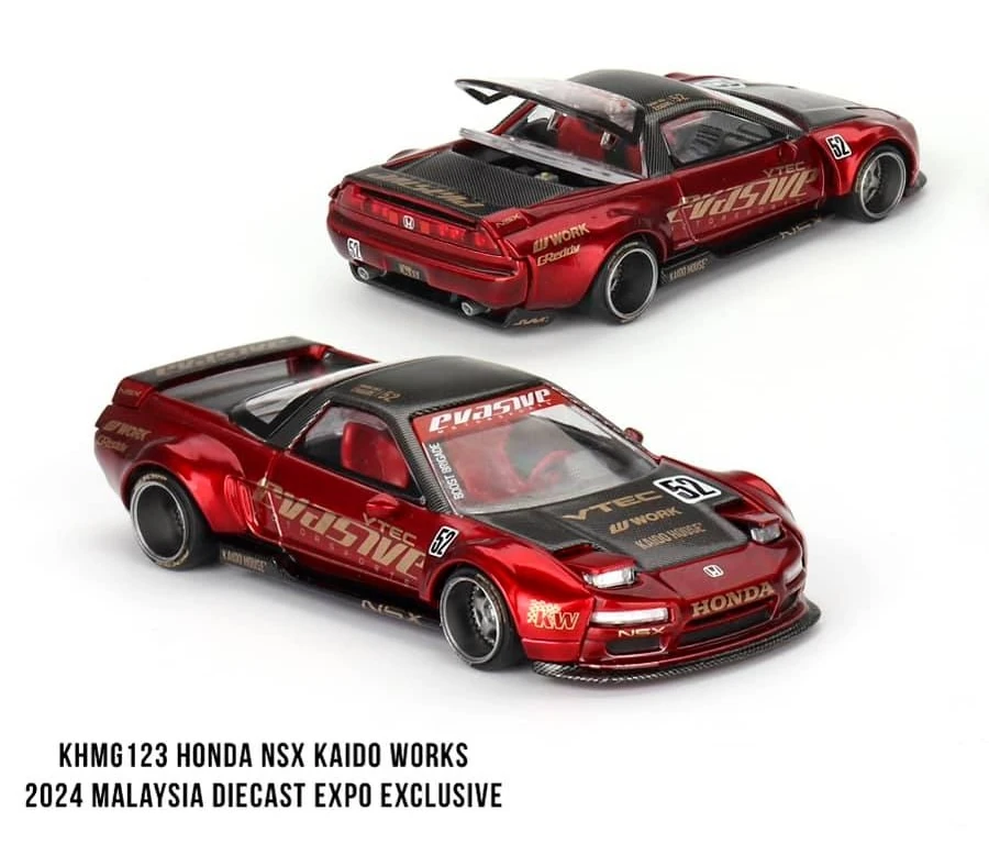 Honda NSX Kaido Works, V2 red pearl 2024 Malaysia Diecast Expo