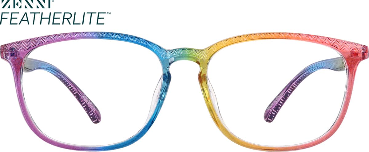 Rainbow Square Glasses #2035829 | Zenni Optical