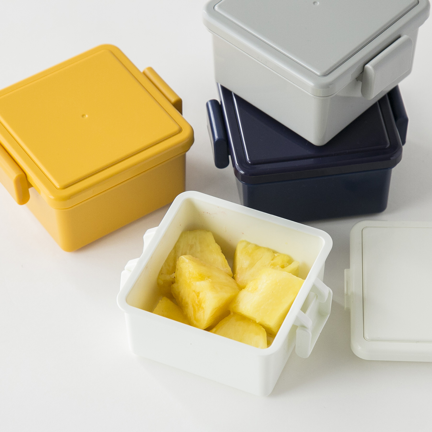 GEL-COOL/ランチボックス square S -おいしさを保って簡単保冷！蓋を