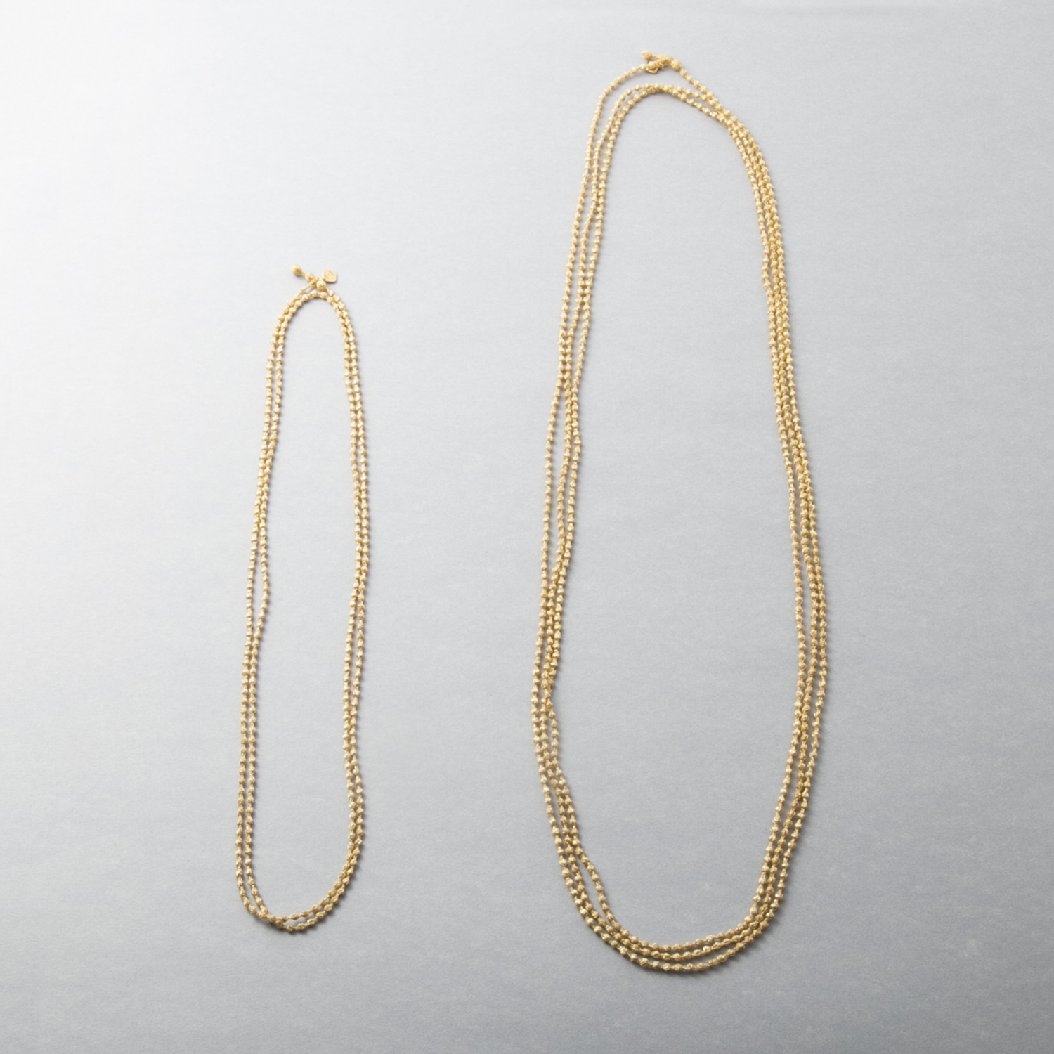 000/マイクロスフィア ネックレス 120cm -刺繍職人がつくりだす、繊細