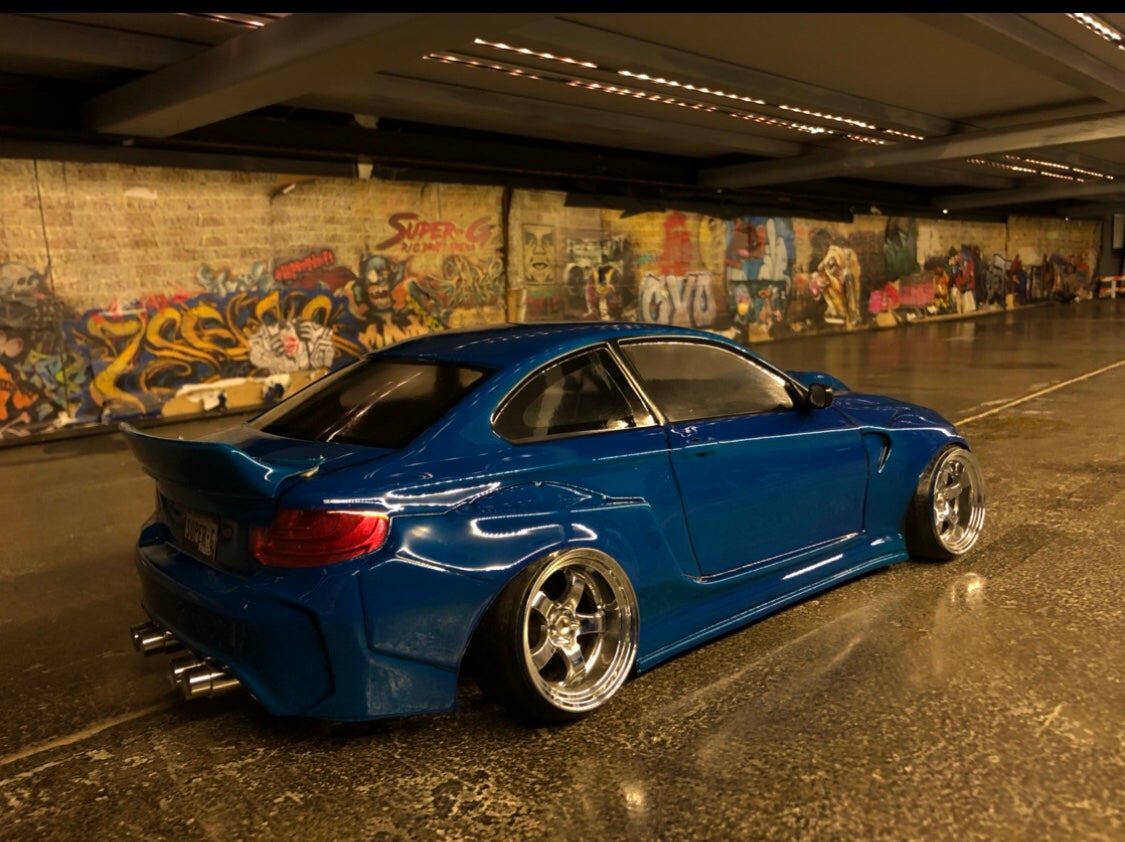 M2 F22 Widebody 1-10 Body Set [APlastics] M2WIDE – Super-G R/C